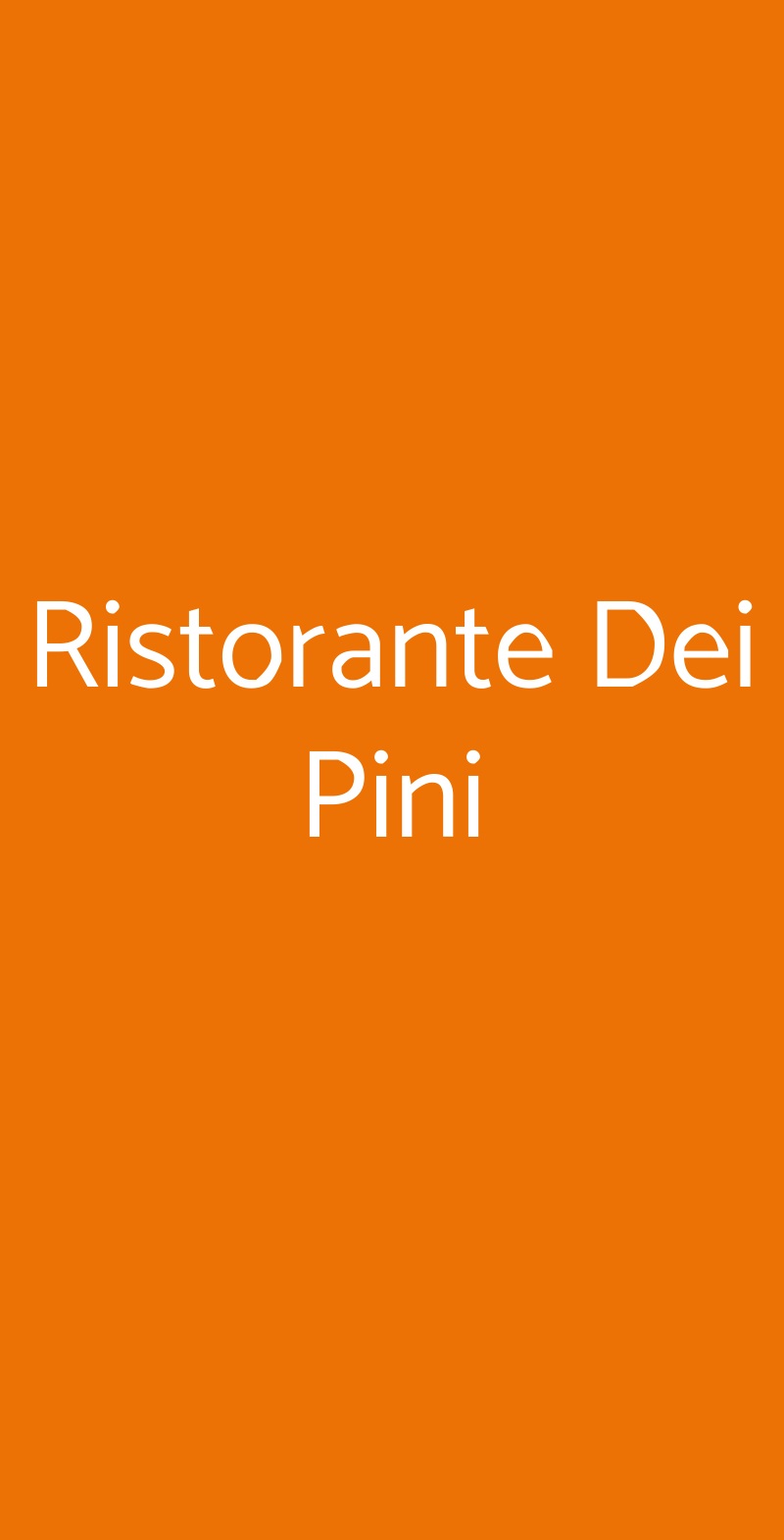 Ristorante Dei Pini Castelnuovo Magra menù 1 pagina