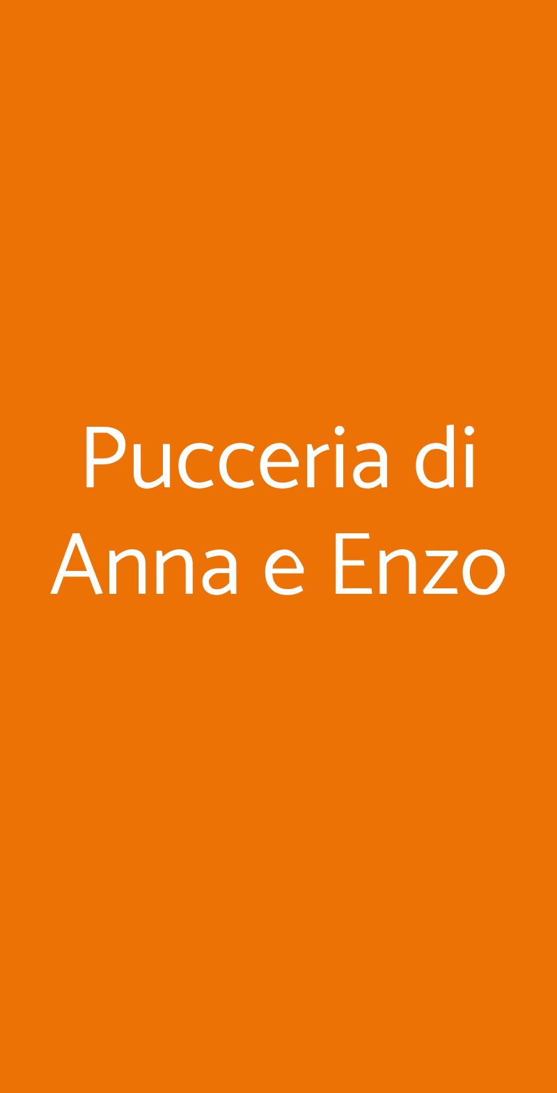Pucceria di Anna e Enzo La Spezia menù 1 pagina