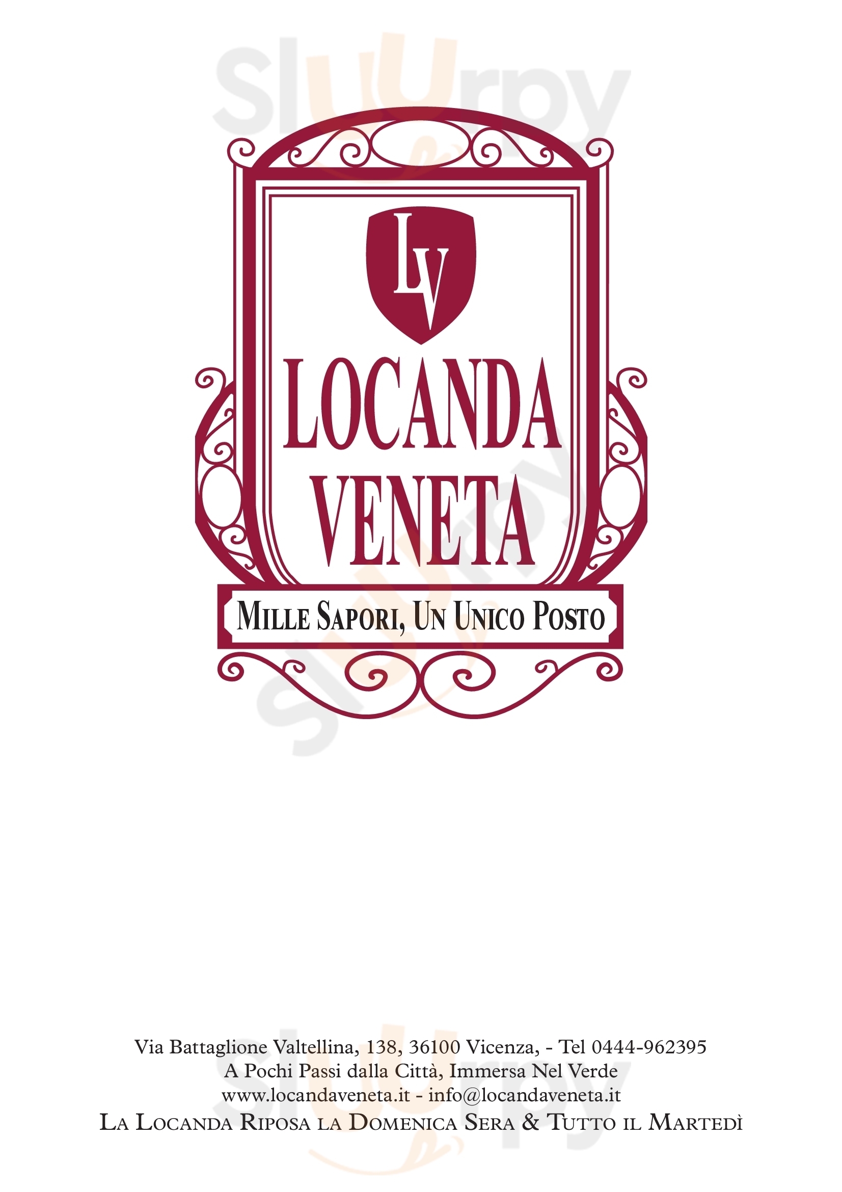 Locanda Veneta Vicenza menù 1 pagina