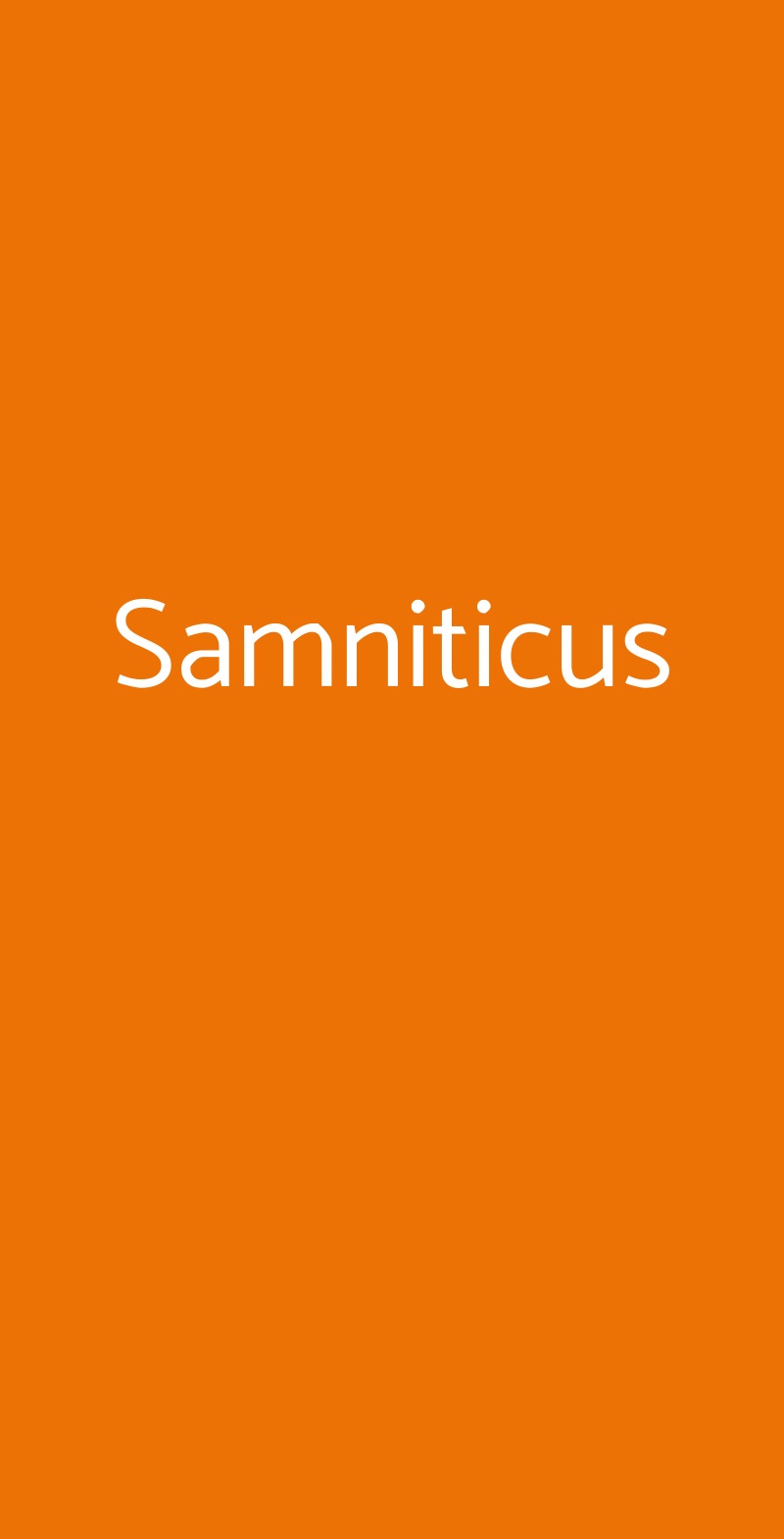 Samniticus Pietrelcina menù 1 pagina