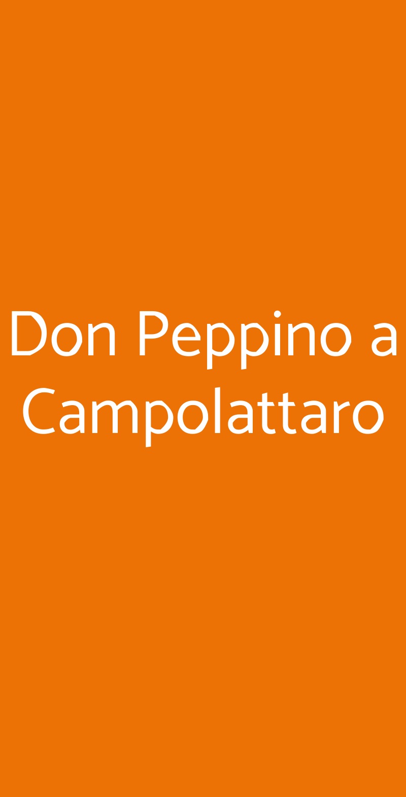 Don Peppino a Campolattaro Campolattaro menù 1 pagina