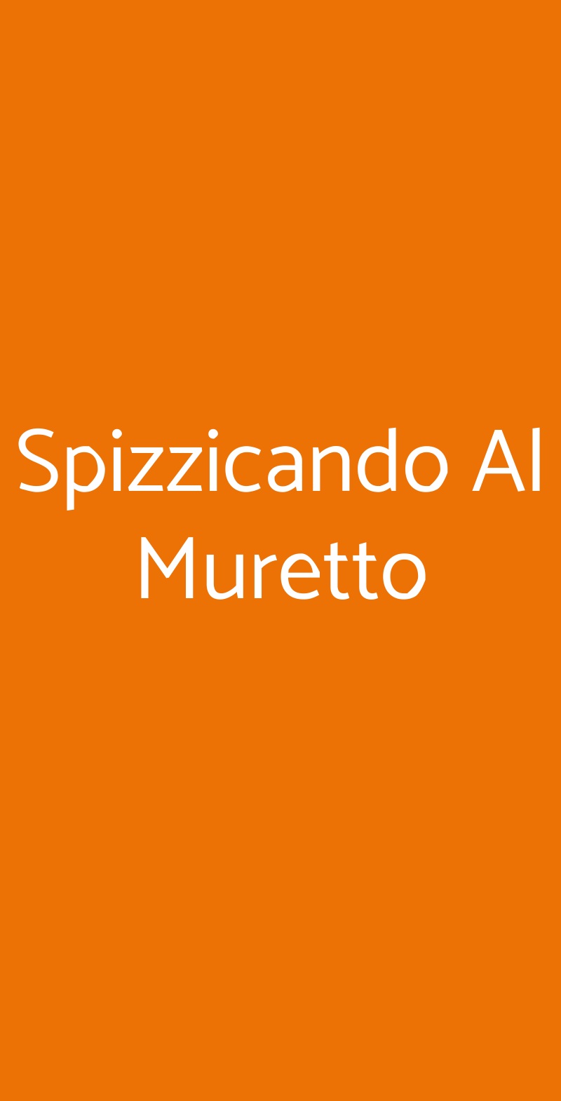 Spizzicando Al Muretto Benevento menù 1 pagina