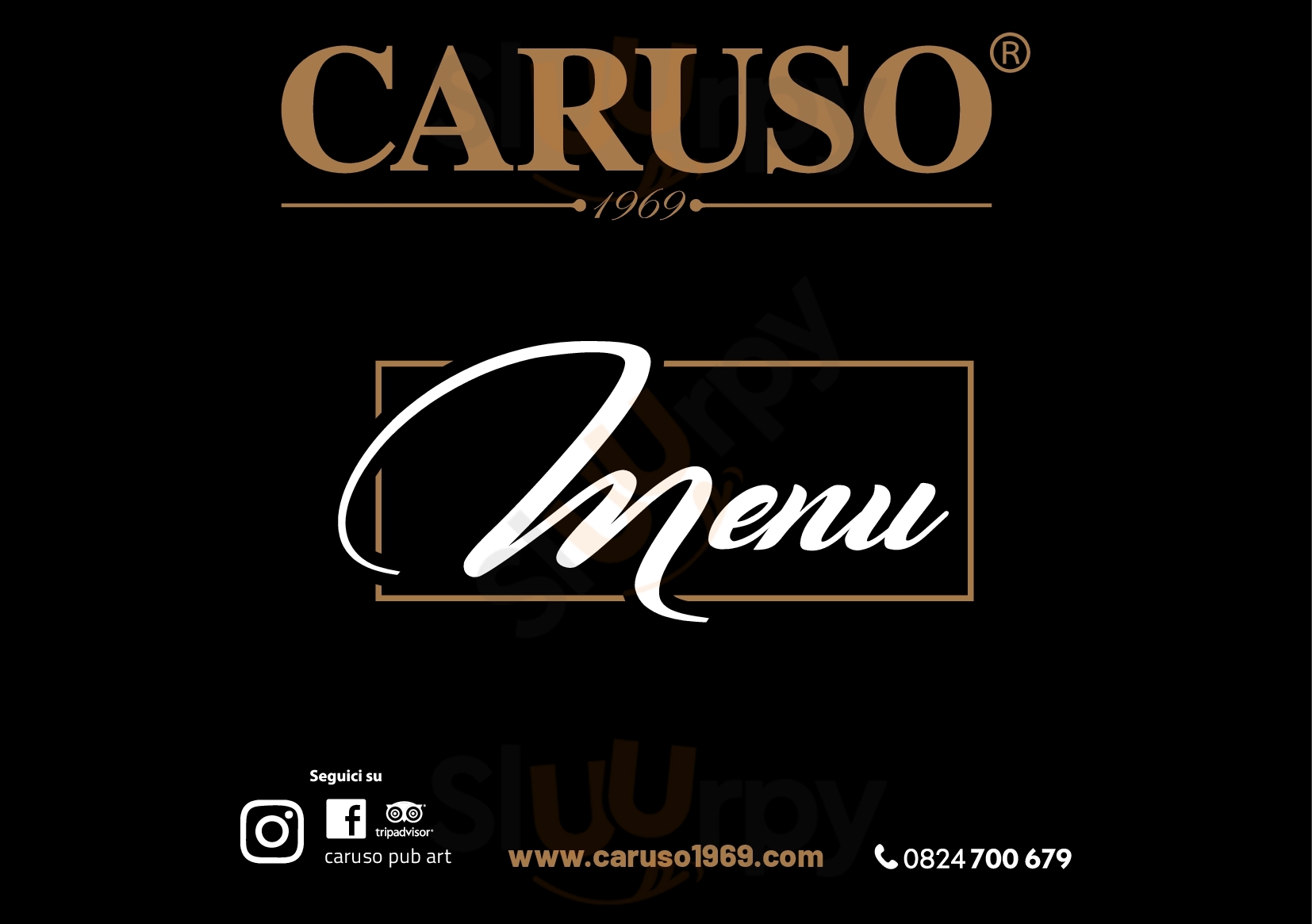 Pancaffe Caruso Benevento menù 1 pagina