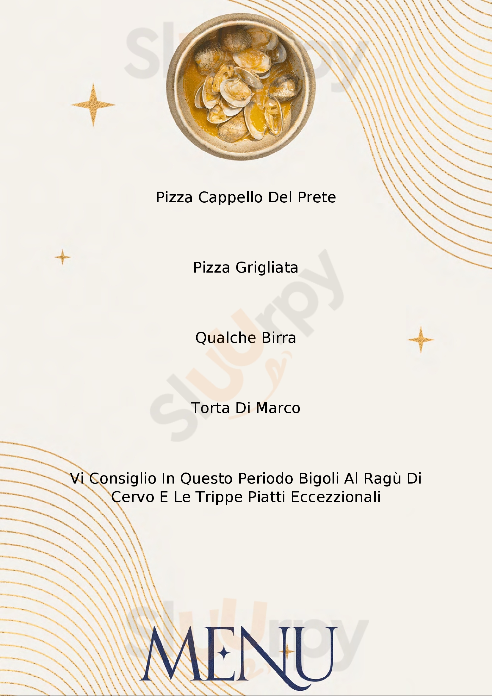 Pizzeria Al Focolare Vicenza menù 1 pagina