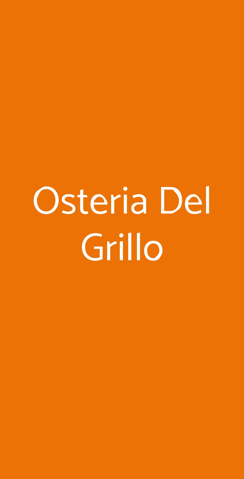 Osteria Del Grillo, Orvieto