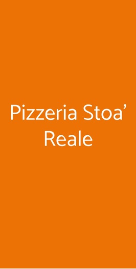 Pizzeria Stoa' Reale, Terni