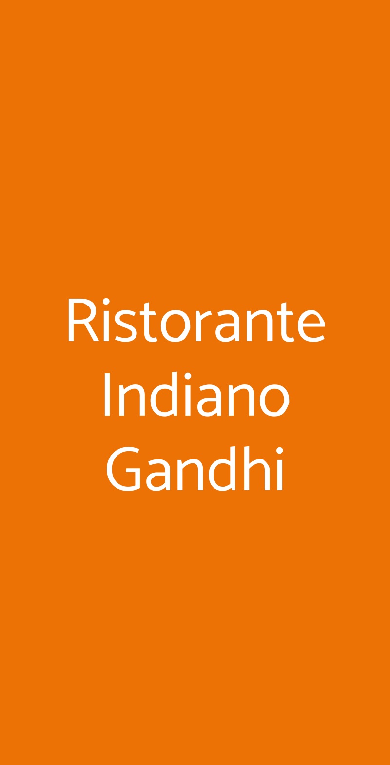 Ristorante Indiano Gandhi Padova menù 1 pagina