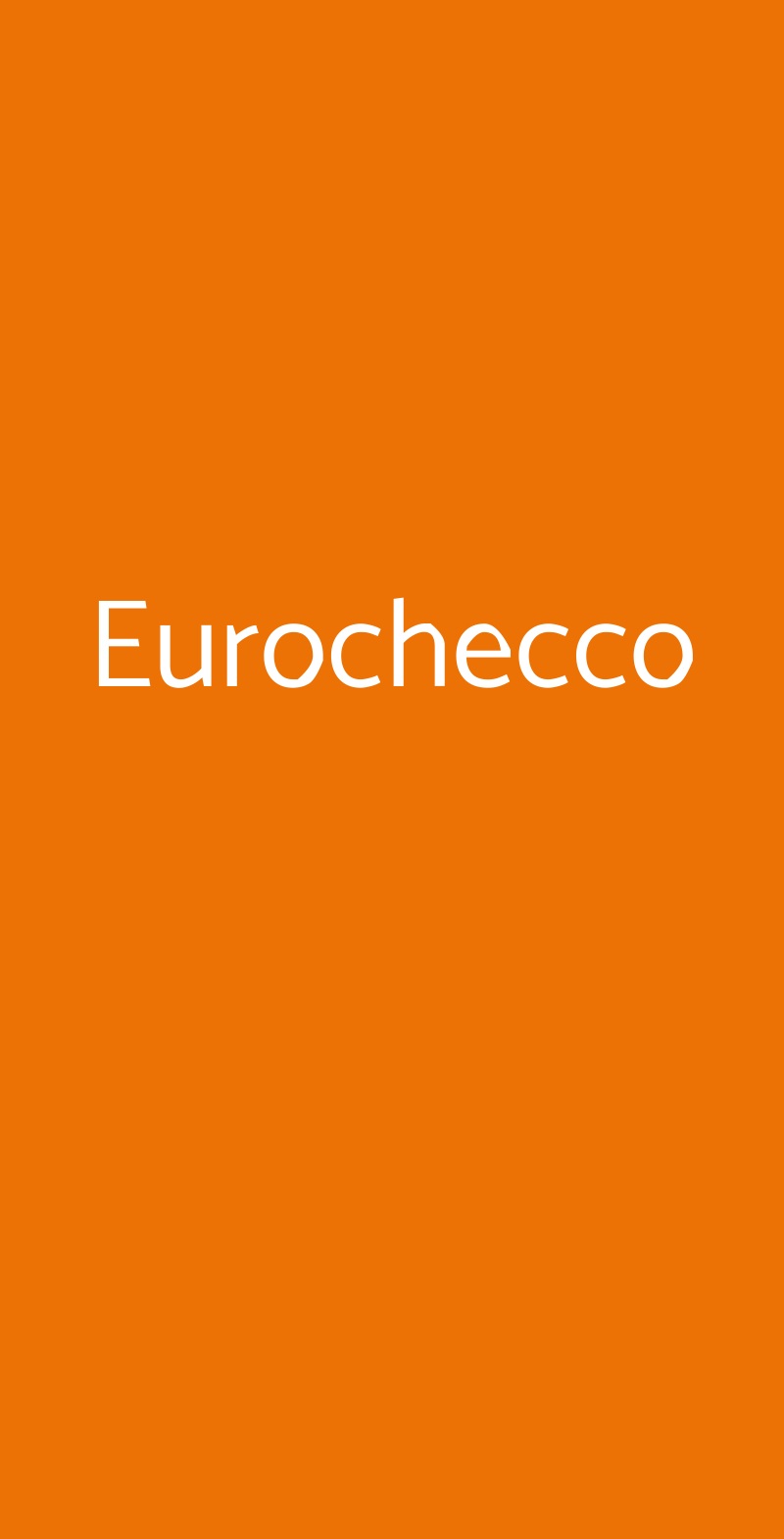 Eurochecco Villanova di Camposampiero menù 1 pagina