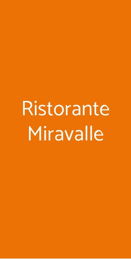 Ristorante Miravalle, Montegrotto Terme