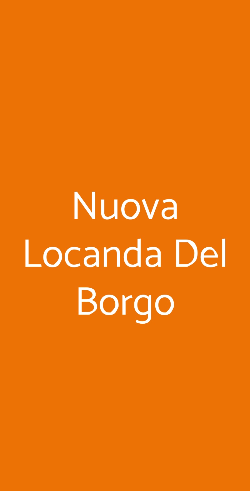Nuova Locanda Del Borgo Stanghella menù 1 pagina