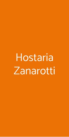 Hostaria Zanarotti, Montagnana