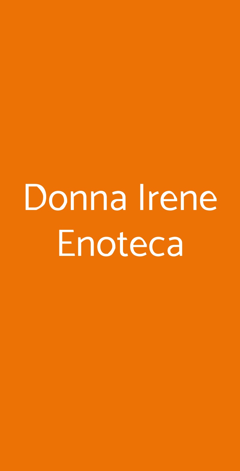Donna Irene Enoteca Padova menù 1 pagina