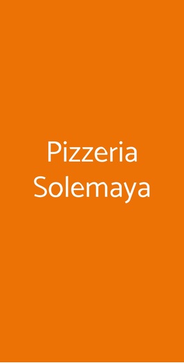 Pizzeria Solemaya, Rubano
