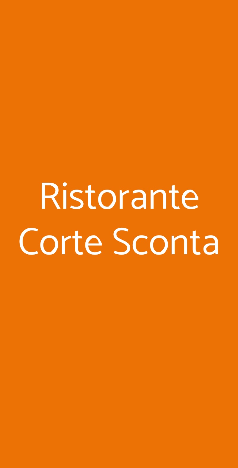 Ristorante Corte Sconta Torreglia menù 1 pagina