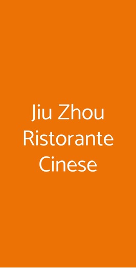 Jiu Zhou Ristorante Cinese, Padova