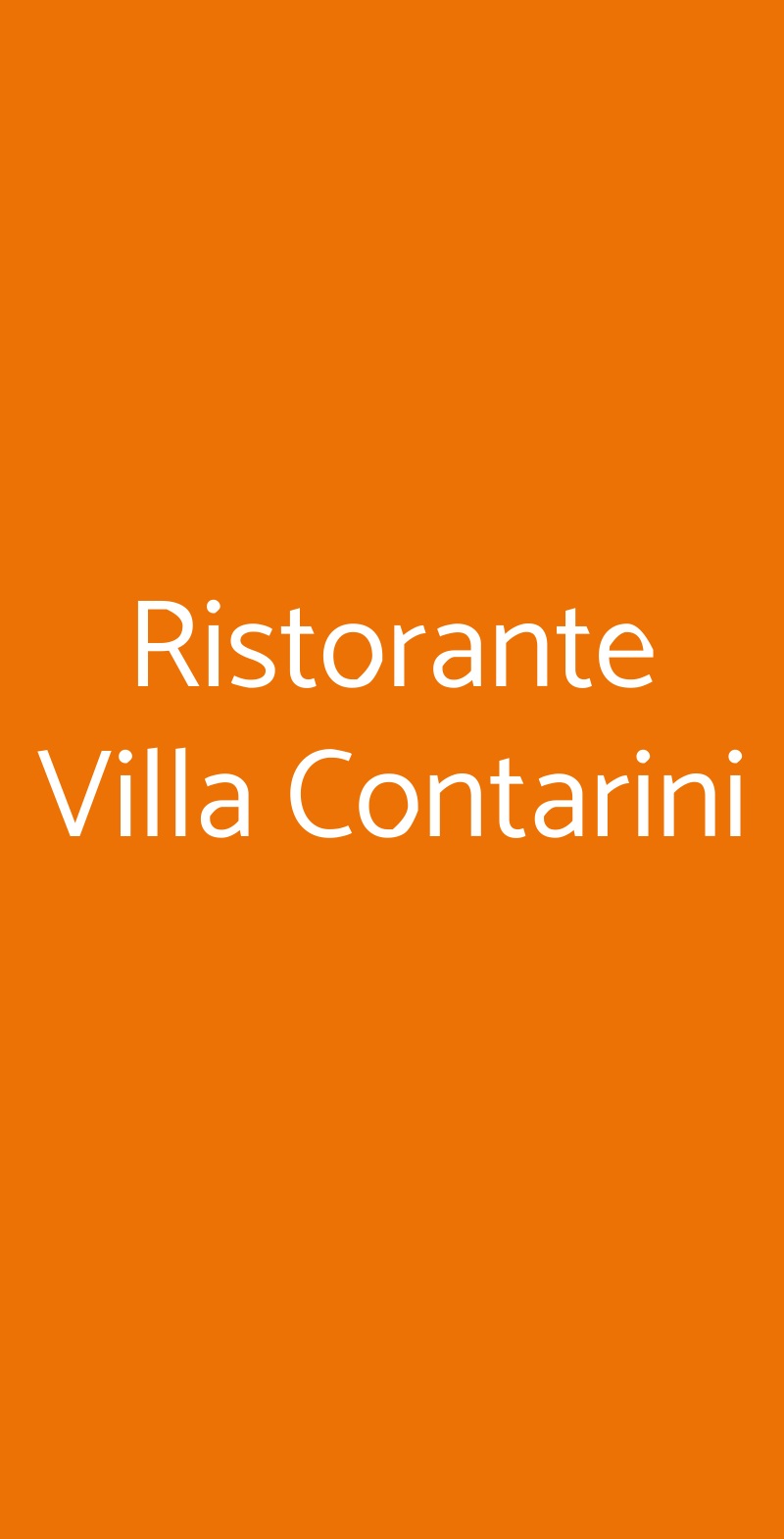 Ristorante Villa Contarini Monselice menù 1 pagina