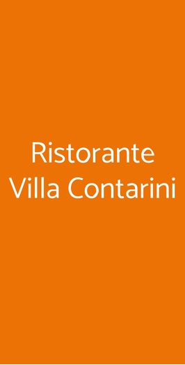 Ristorante Villa Contarini, Monselice