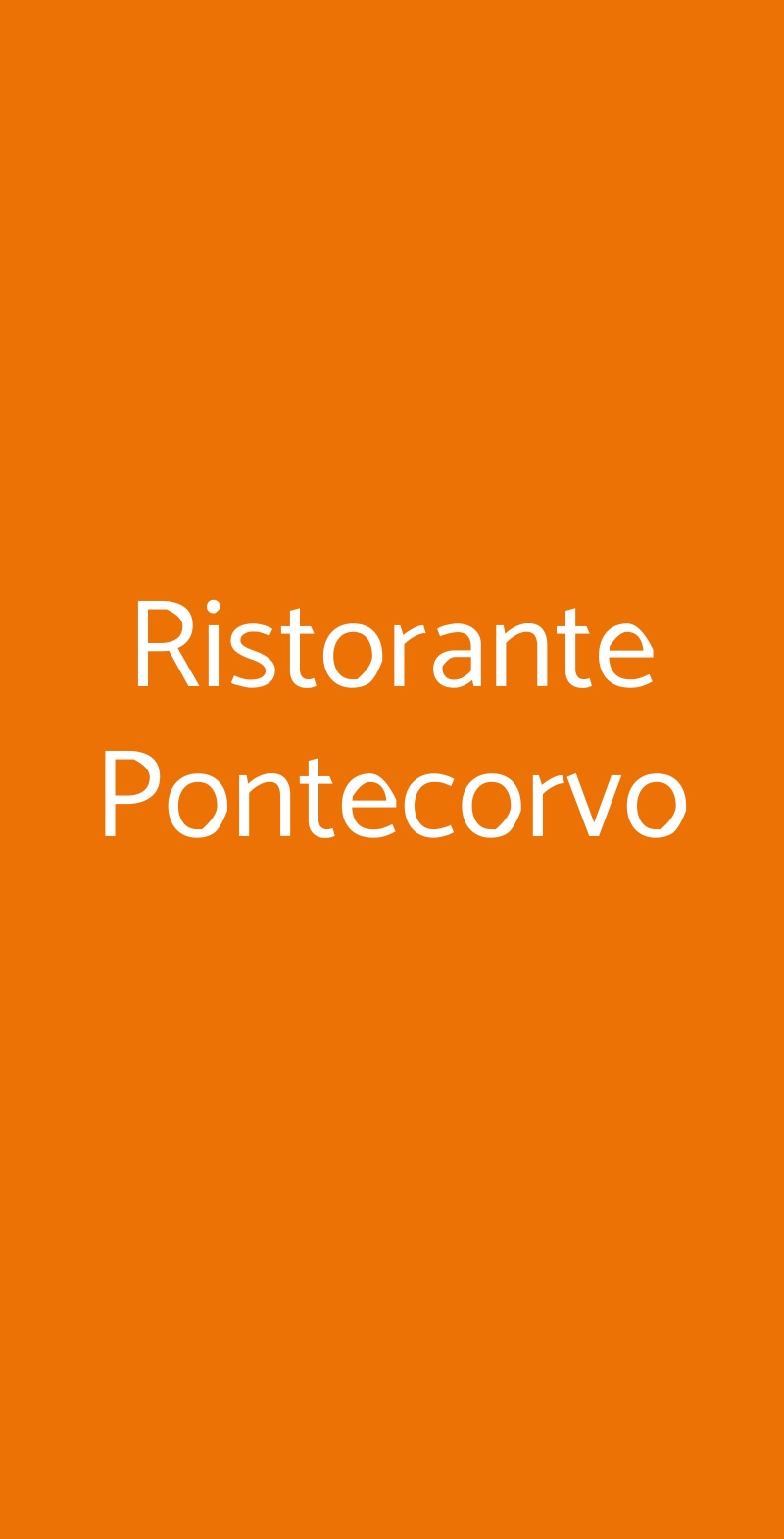 Ristorante Pontecorvo Padova menù 1 pagina