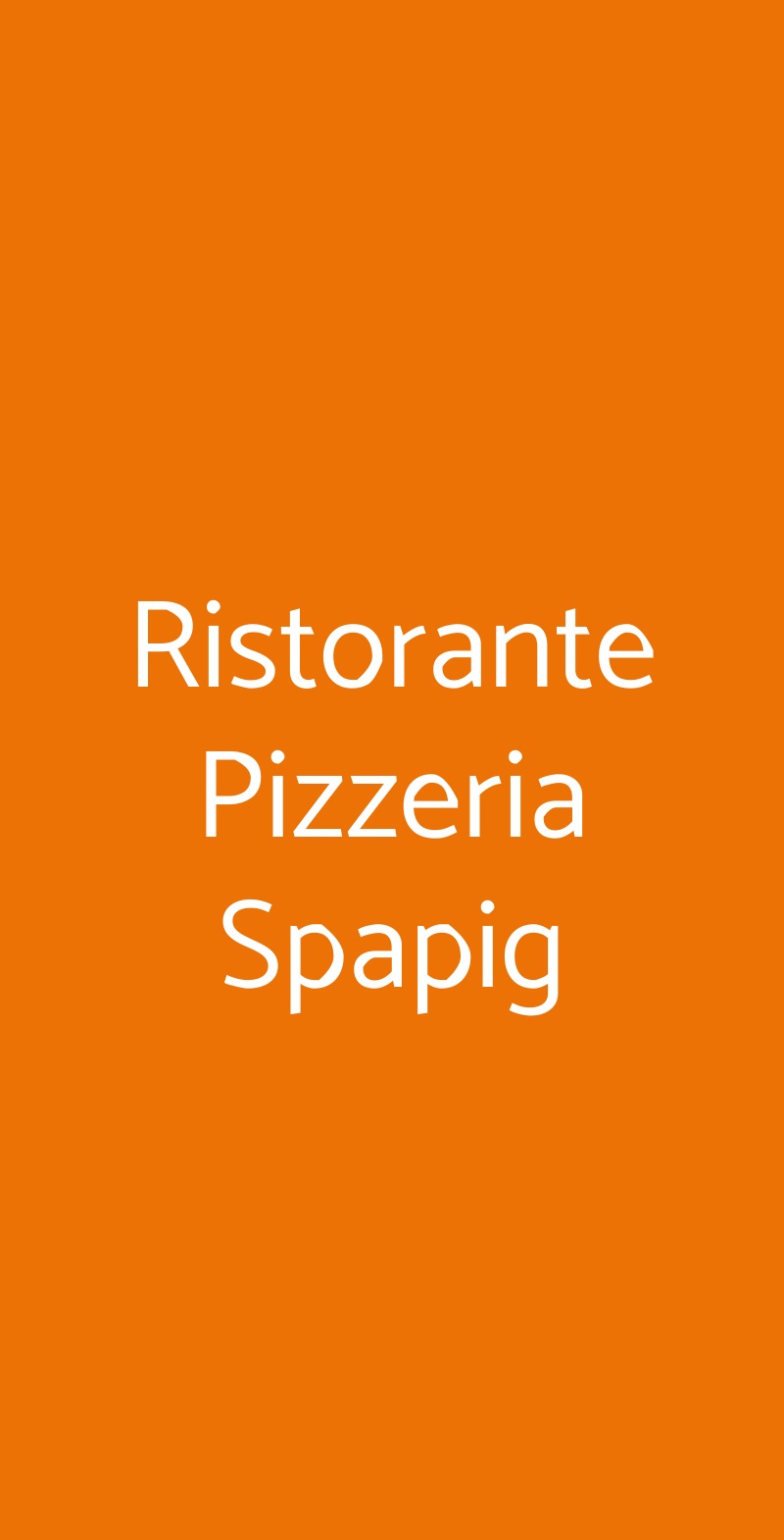 Ristorante Pizzeria Spapig, Castelbaldo