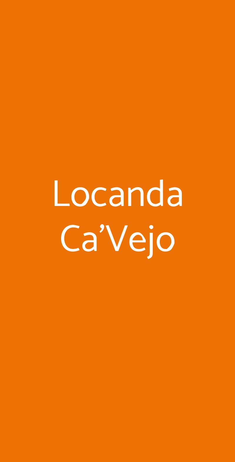 Locanda Ca'vejo, Megliadino San Vitale