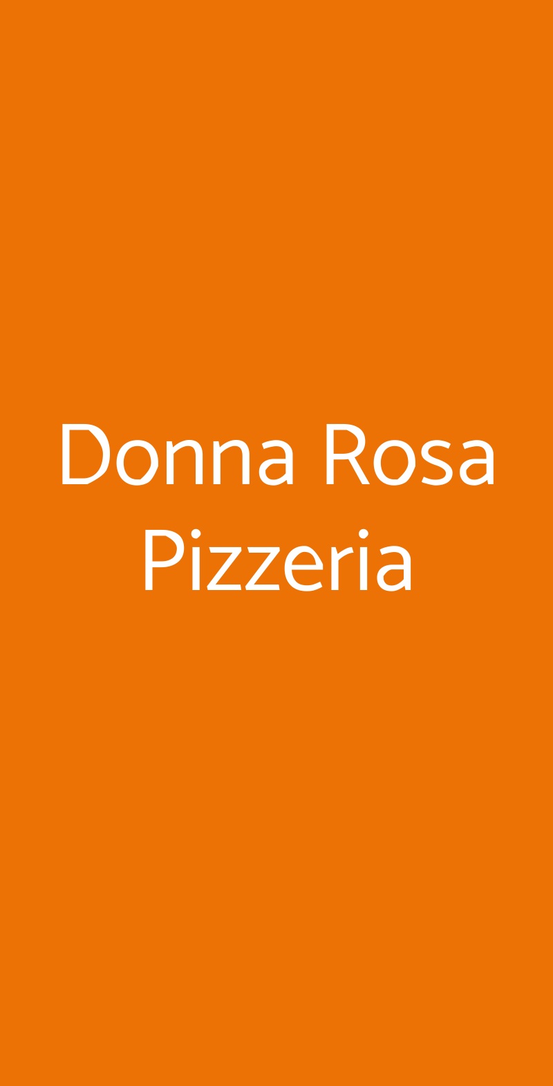 Donna Rosa Pizzeria Trani menù 1 pagina