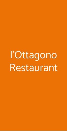 L'ottagono Restaurant, Andria