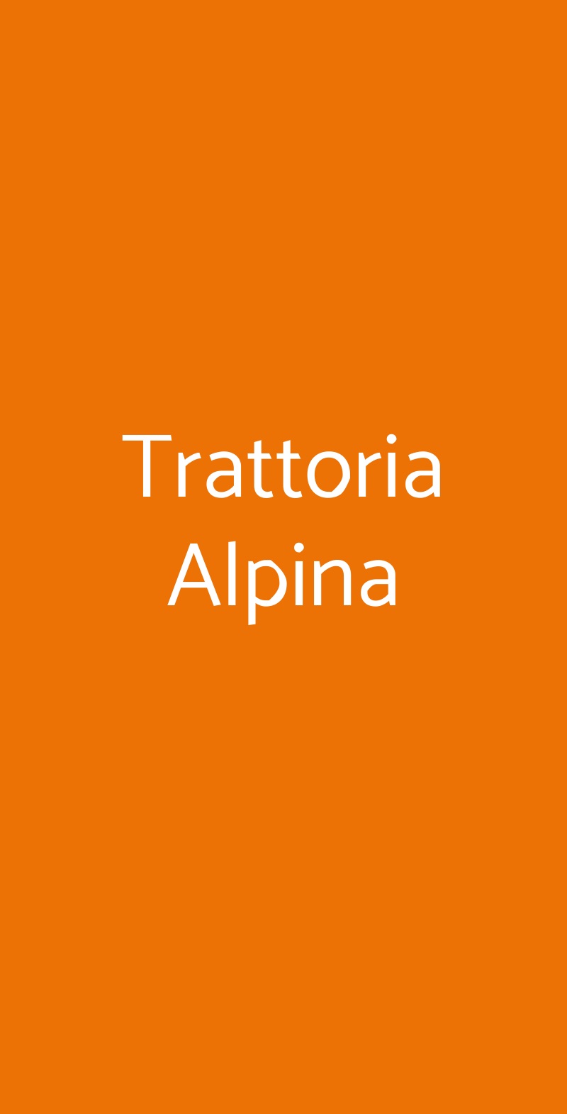 Trattoria Alpina Erba menù 1 pagina