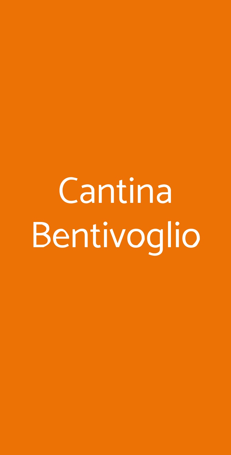 Cantina Bentivoglio Bologna menù 1 pagina