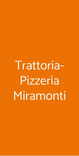 Trattoria-pizzeria Miramonti, Torreglia