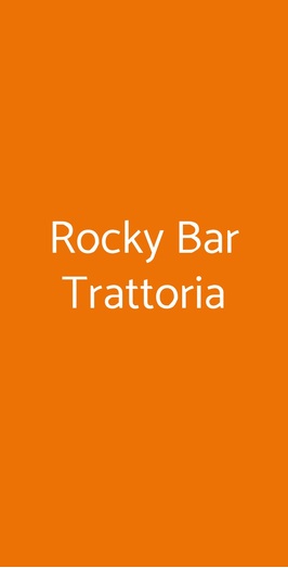 Rocky Bar Trattoria, Bregnano