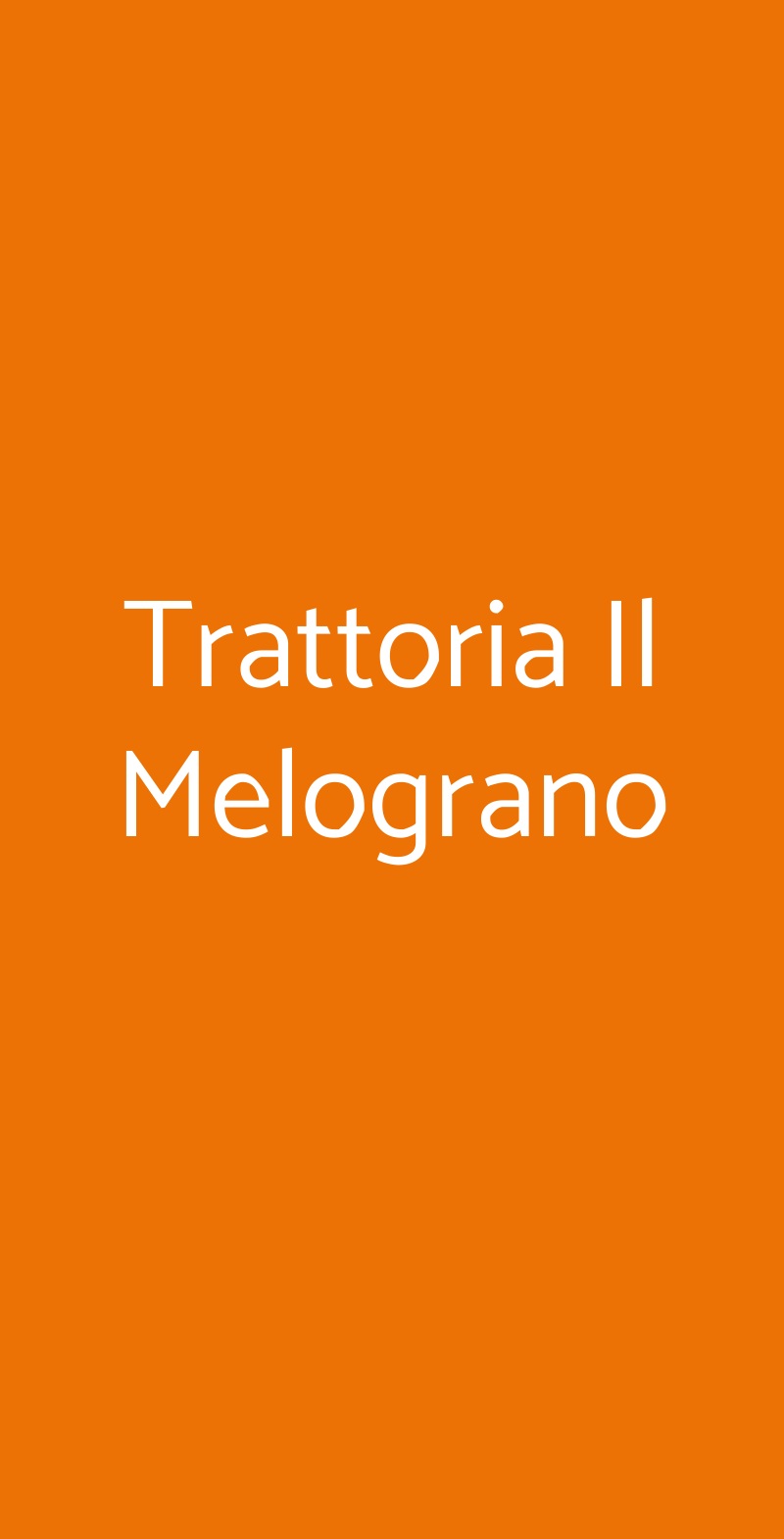 Trattoria Il Melograno Padova menù 1 pagina