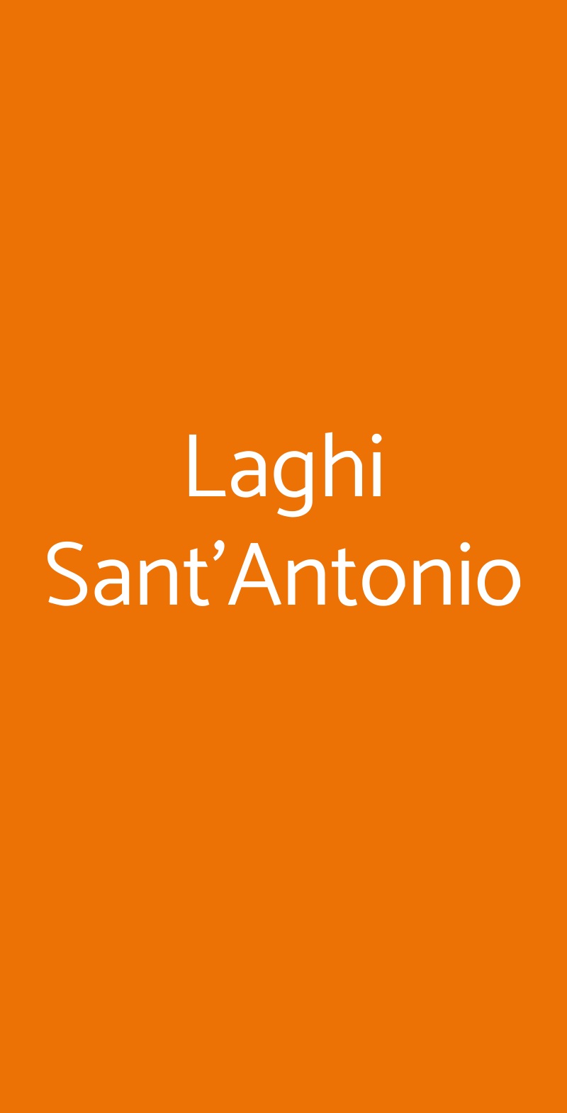 Laghi Sant'Antonio Montegrotto Terme menù 1 pagina