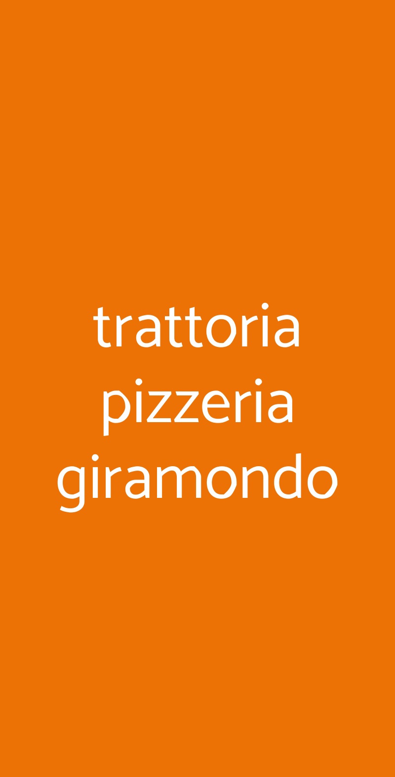 trattoria pizzeria giramondo Cadoneghe menù 1 pagina
