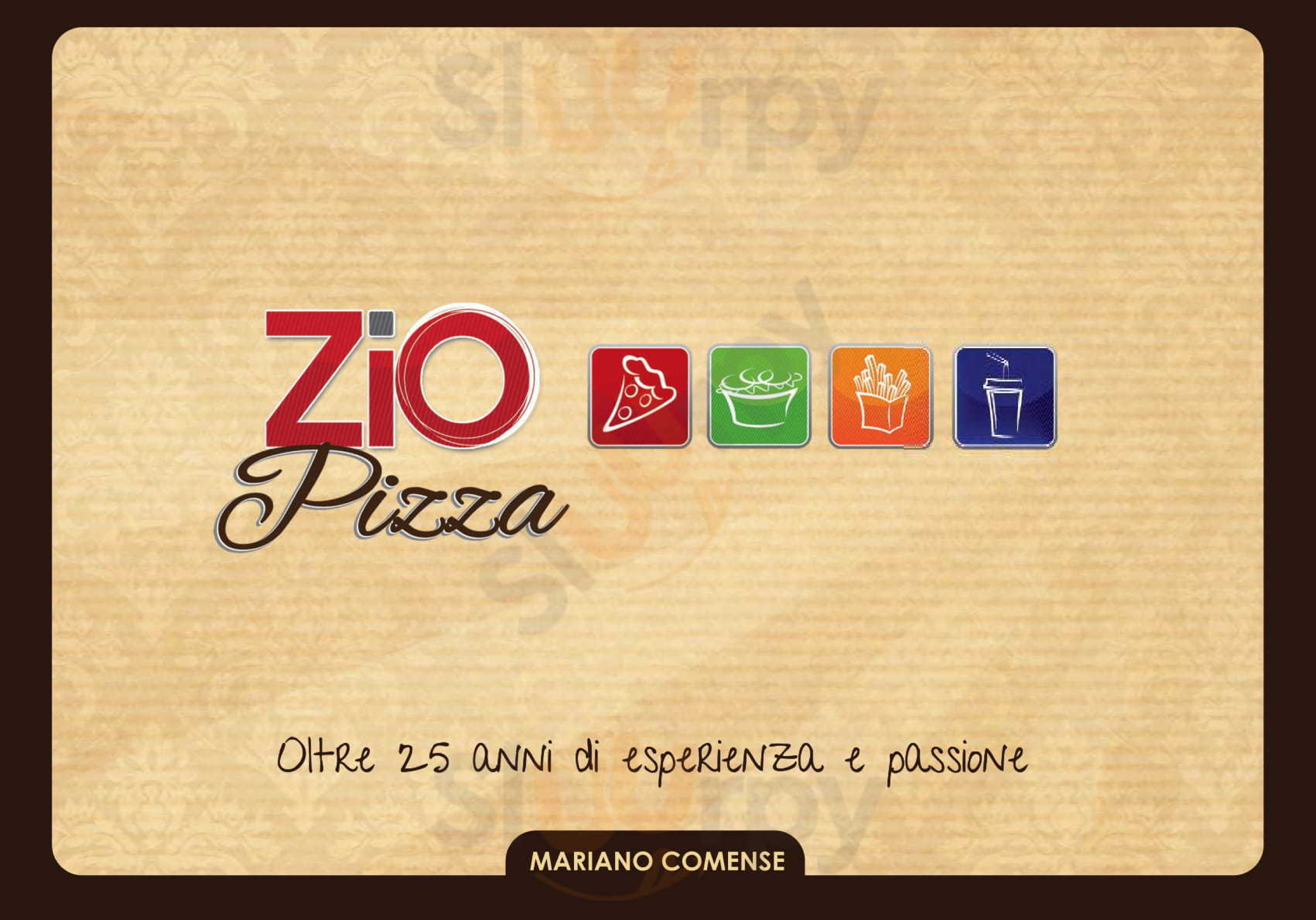 Zio Pizza Mariano Comense menù 1 pagina