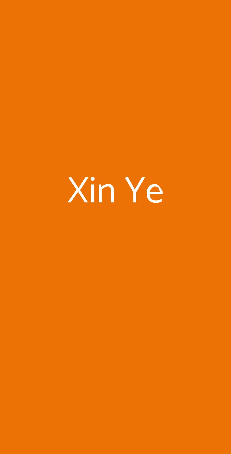 Xin Ye Cirimido menù 1 pagina