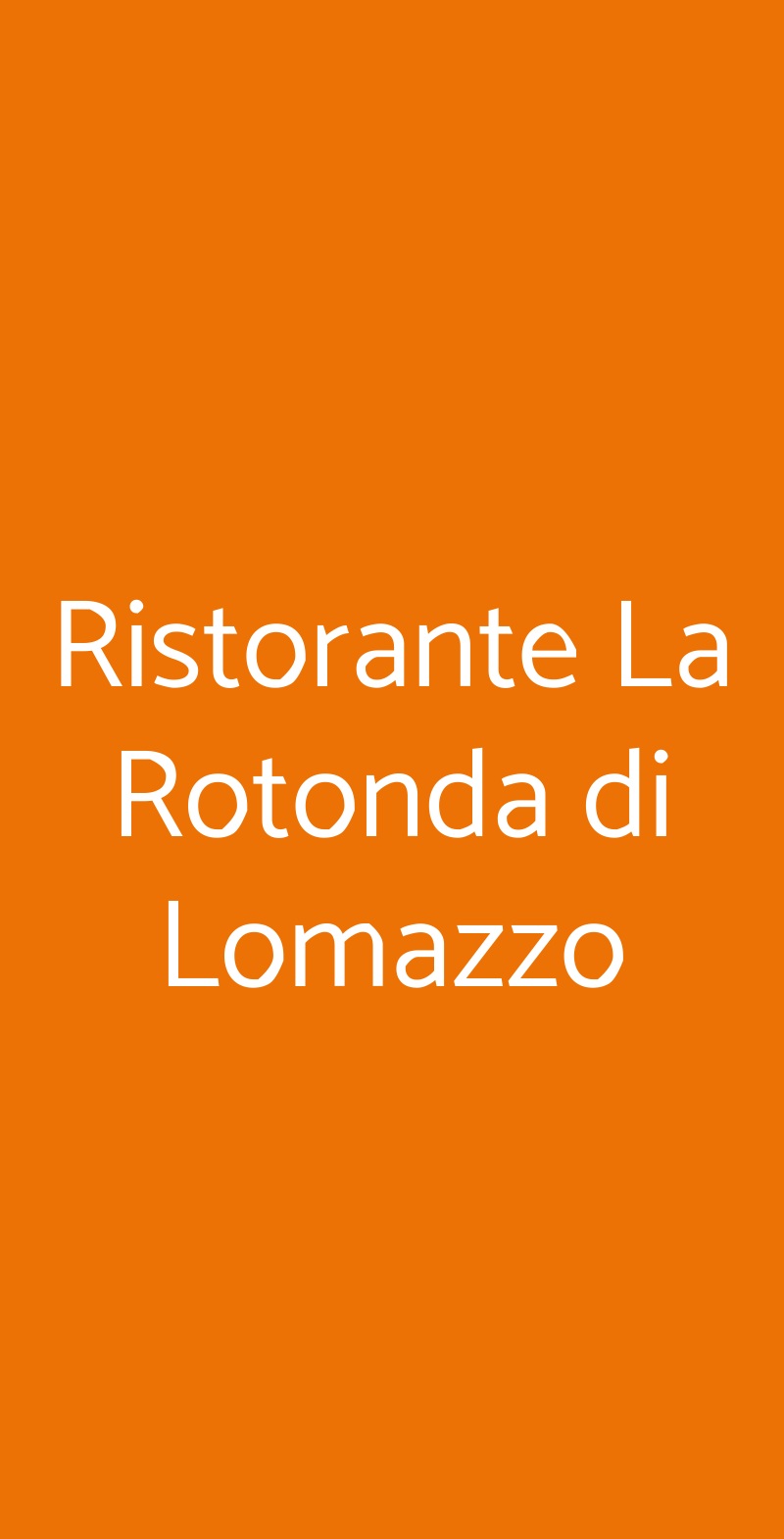 Ristorante La Rotonda di Lomazzo Lomazzo menù 1 pagina
