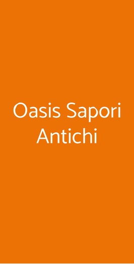 Oasis Sapori Antichi, Vallesaccarda