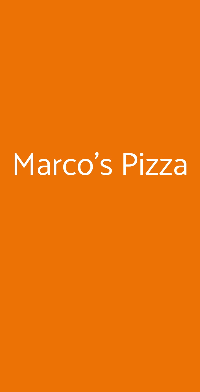 Marco's Pizza Montegrotto Terme menù 1 pagina