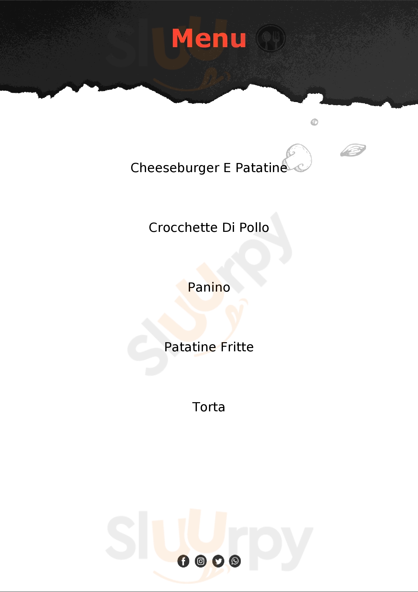 HAPPY CHEF ITALIA FAST FOOD Avellino menù 1 pagina