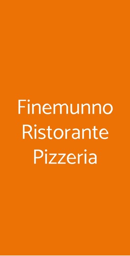 Finemunno Ristorante Pizzeria, Aiello del Sabato