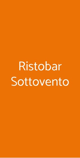 Ristobar Sottovento