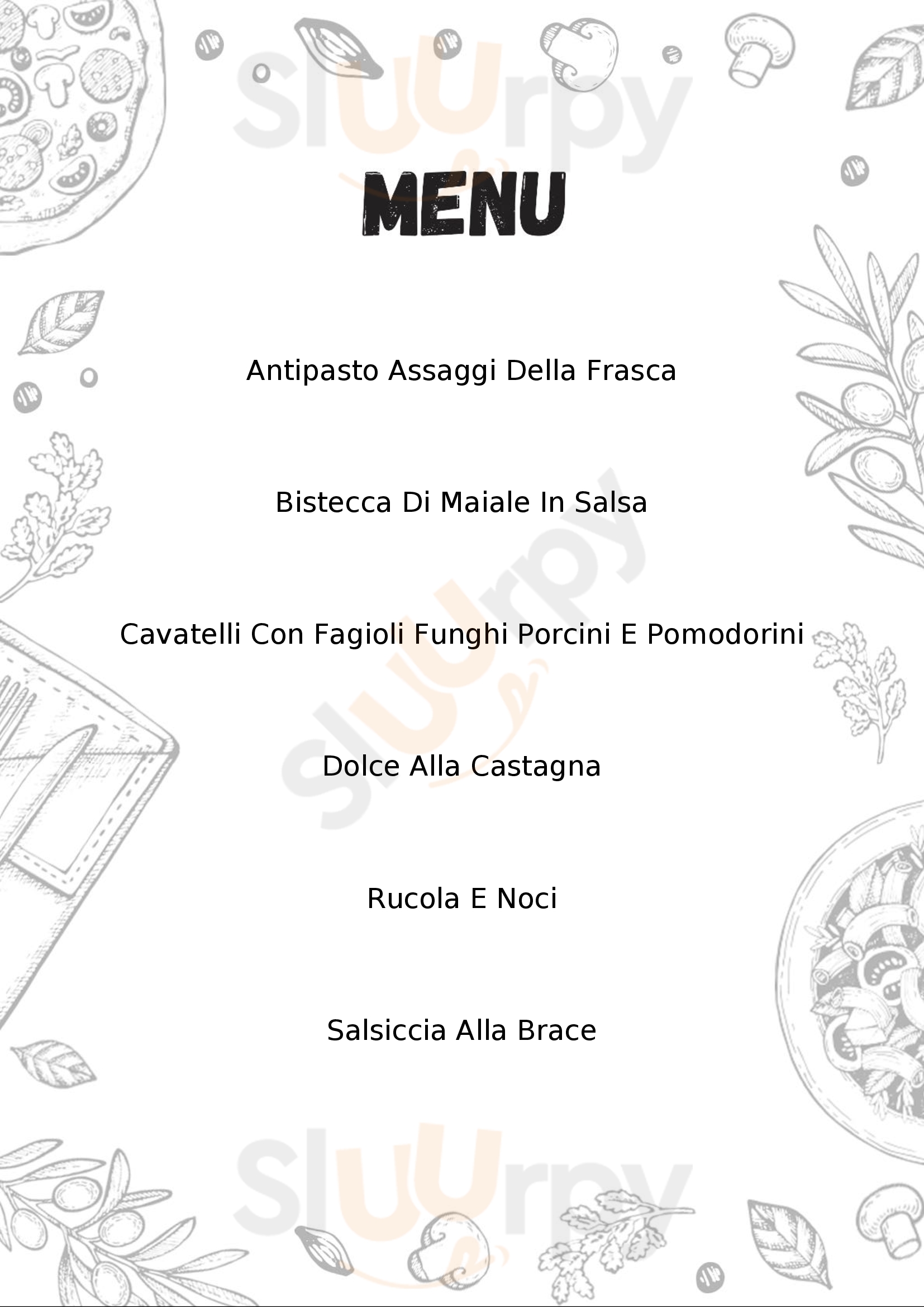 Ristorante Locanda La Frasca Bagnoli Irpino menù 1 pagina