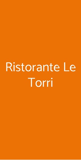 Ristorante Le Torri, Castiglione Falletto