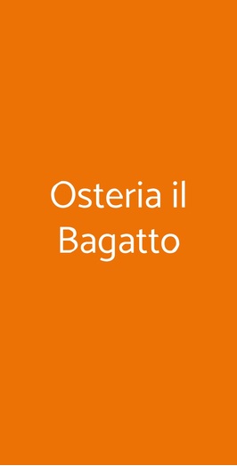 Osteria Il Bagatto, Limone Piemonte