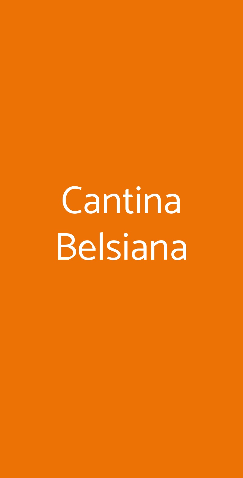 Cantina Belsiana Roma menù 1 pagina