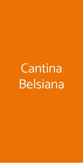Cantina Belsiana, Roma