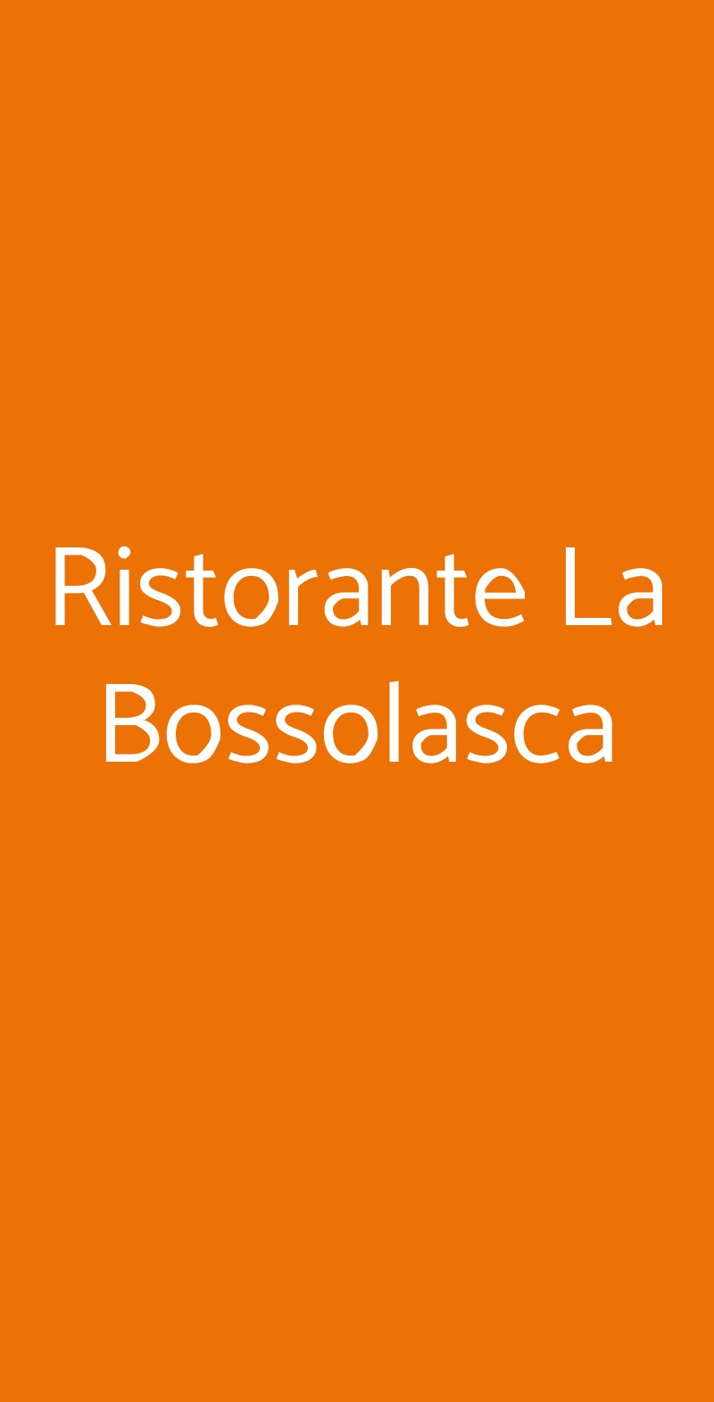 Ristorante La Bossolasca Santo Stefano Belbo menù 1 pagina