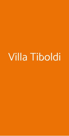 Villa Tiboldi, Canale