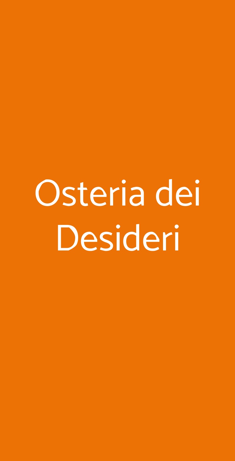 Osteria dei Desideri Saluzzo menù 1 pagina