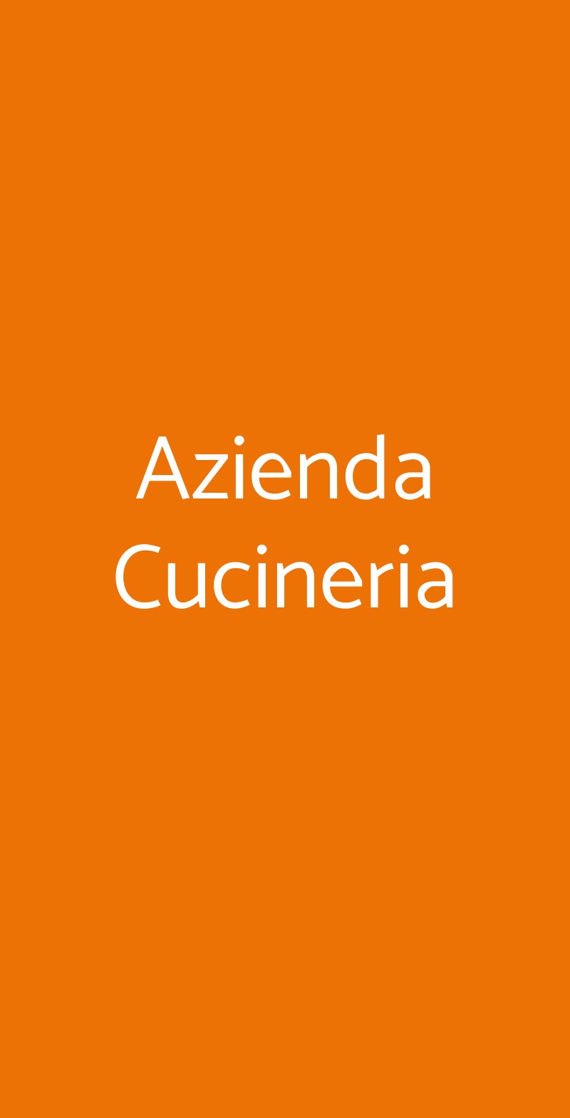 Azienda Cucineria Roma menù 1 pagina